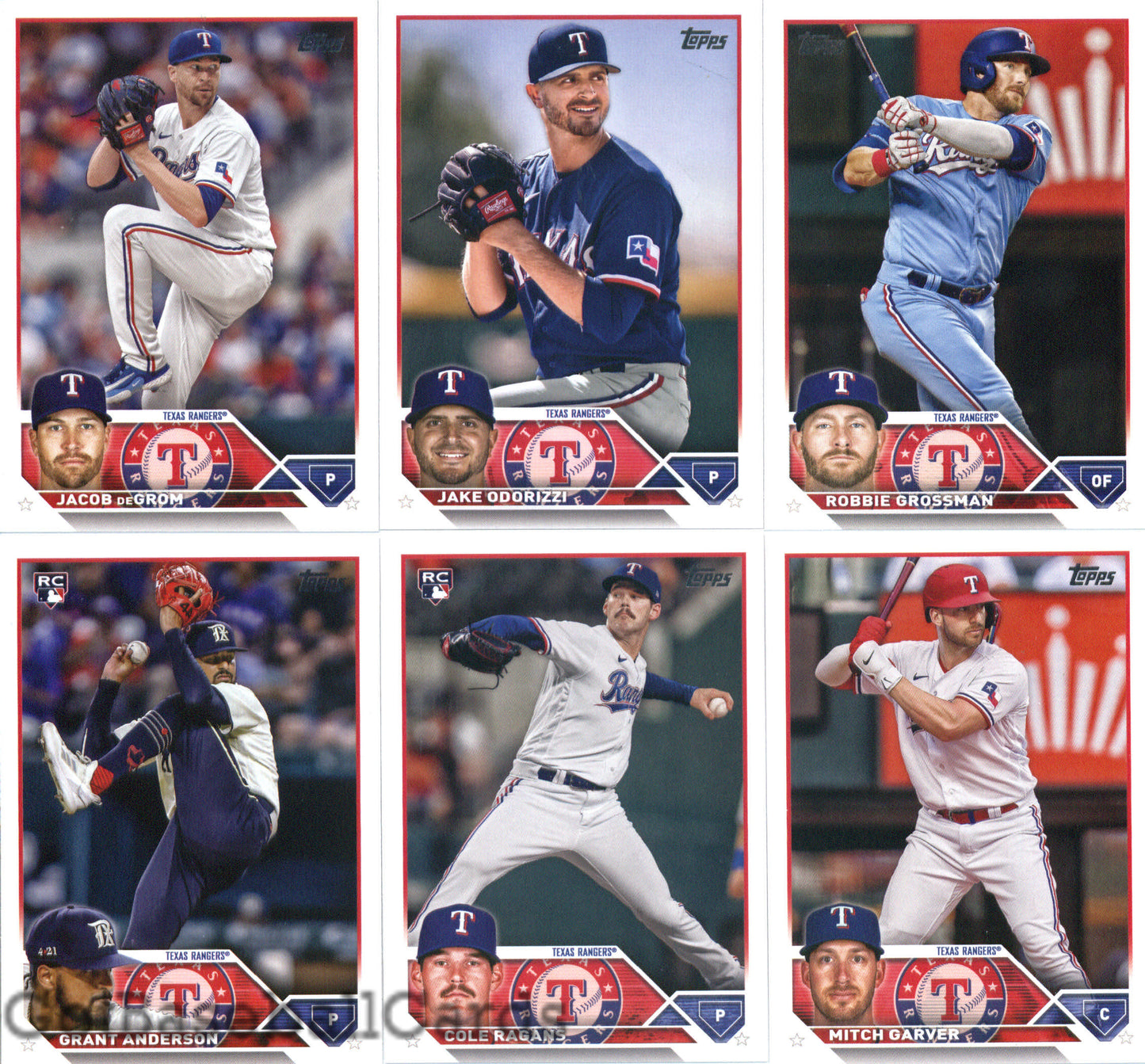 2023 Topps Complete Master Texas Rangers Team Set of 32 Cards