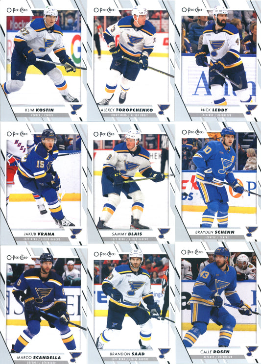 2023-24 O-Pee-Chee Veterans St. Louis Blues Team Set of 17 Cards