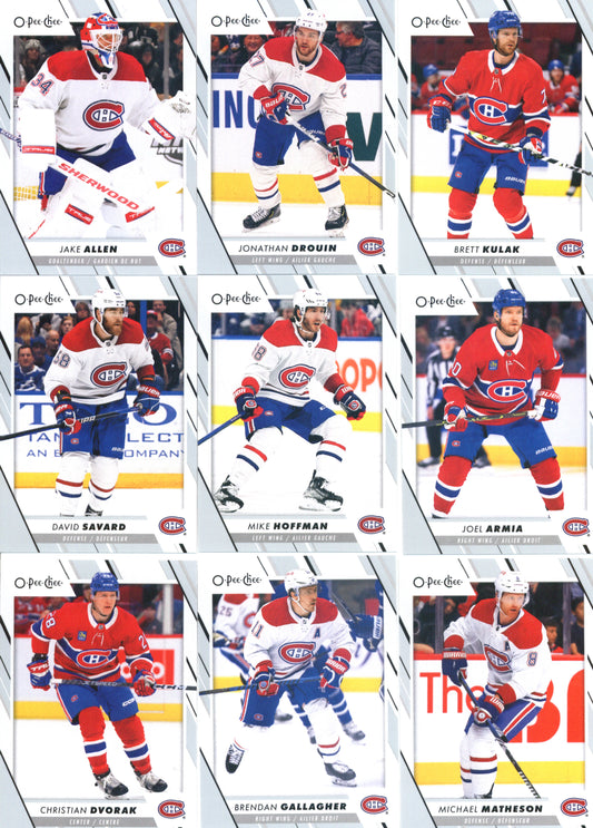 2023-24 O-Pee-Chee Veterans Montreal Canadiens Team Set of 17 Cards