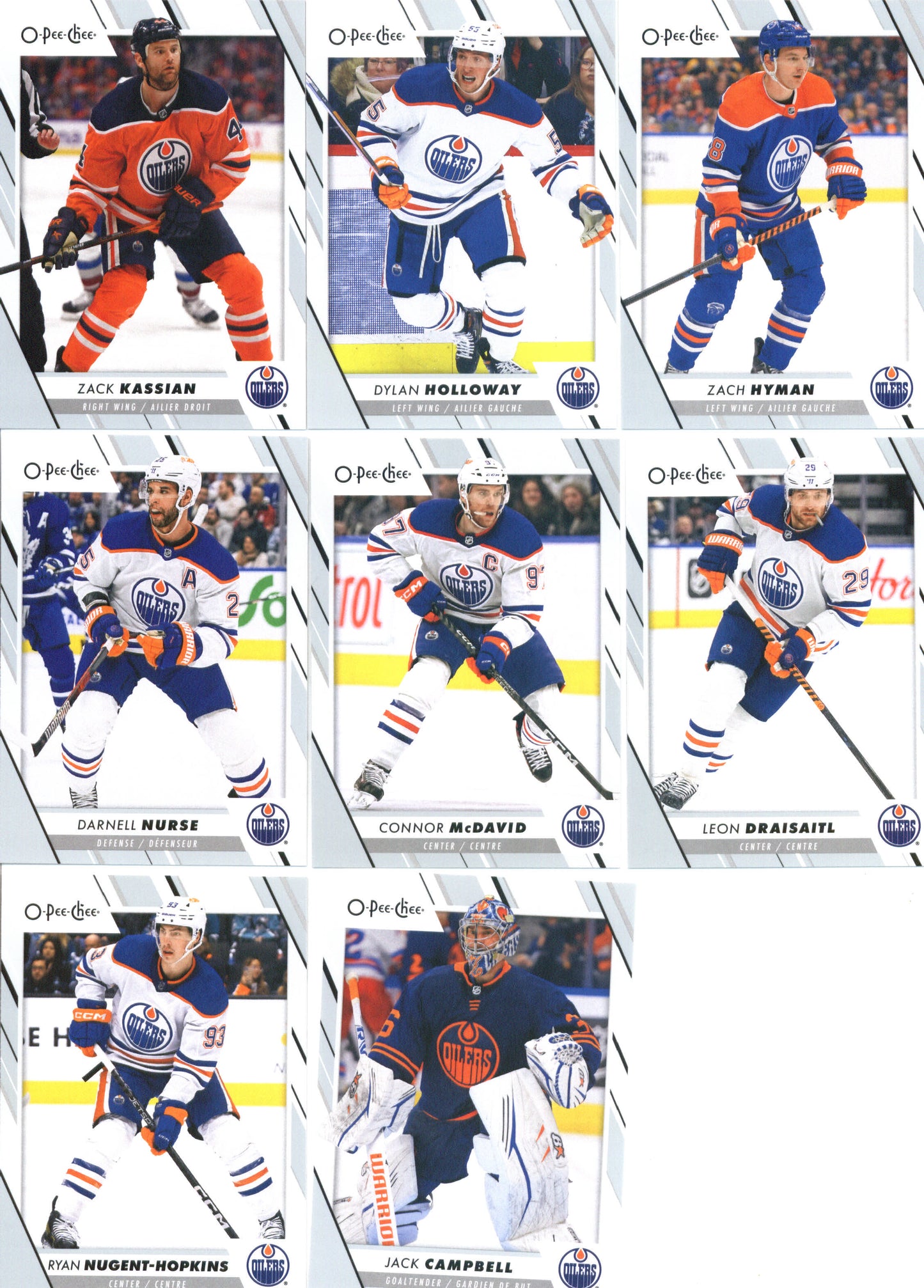 2023-24 O-Pee-Chee Veterans Edmonton Oilers Team Set of 19 Cards