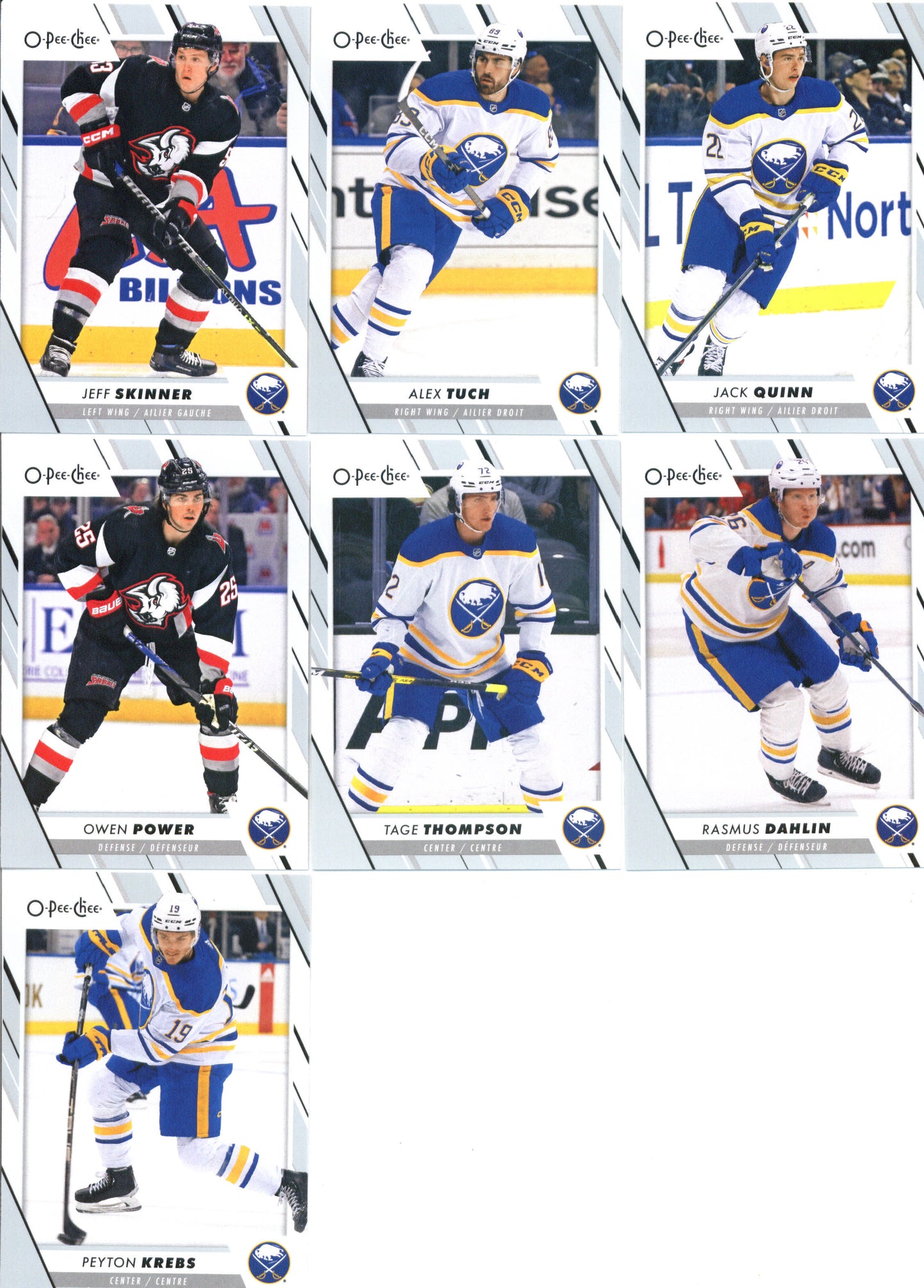 2023-24 O-Pee-Chee Veterans Buffalo Sabres Team Set of 17 Cards