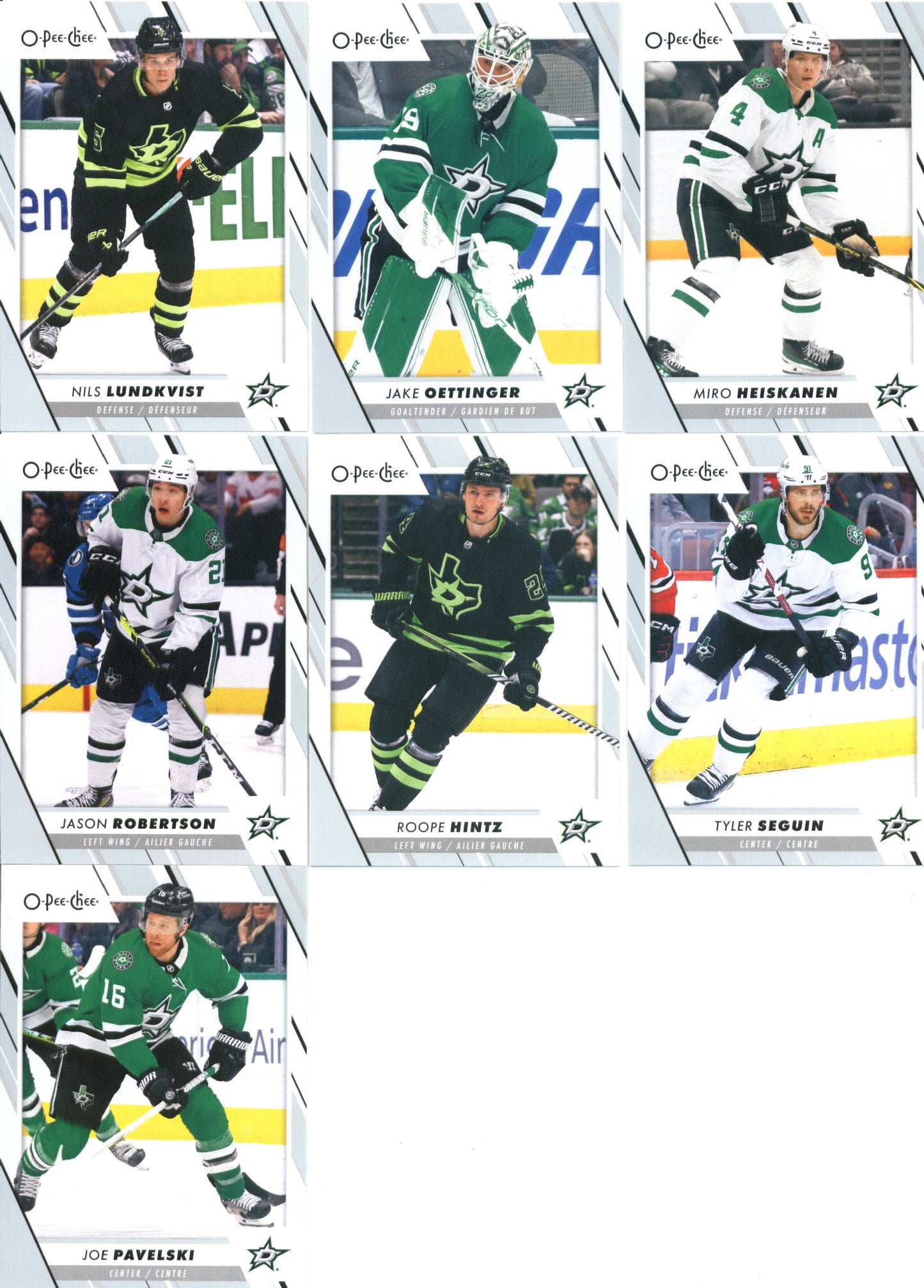 2023-24 O-Pee-Chee Veterans Dallas Stars Team Set of 16 Cards