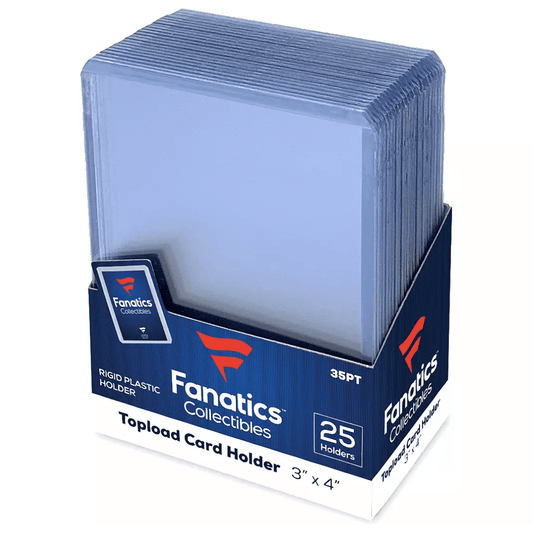 Fanatics 35pt 3" x 4" Top Loader (25 pack)