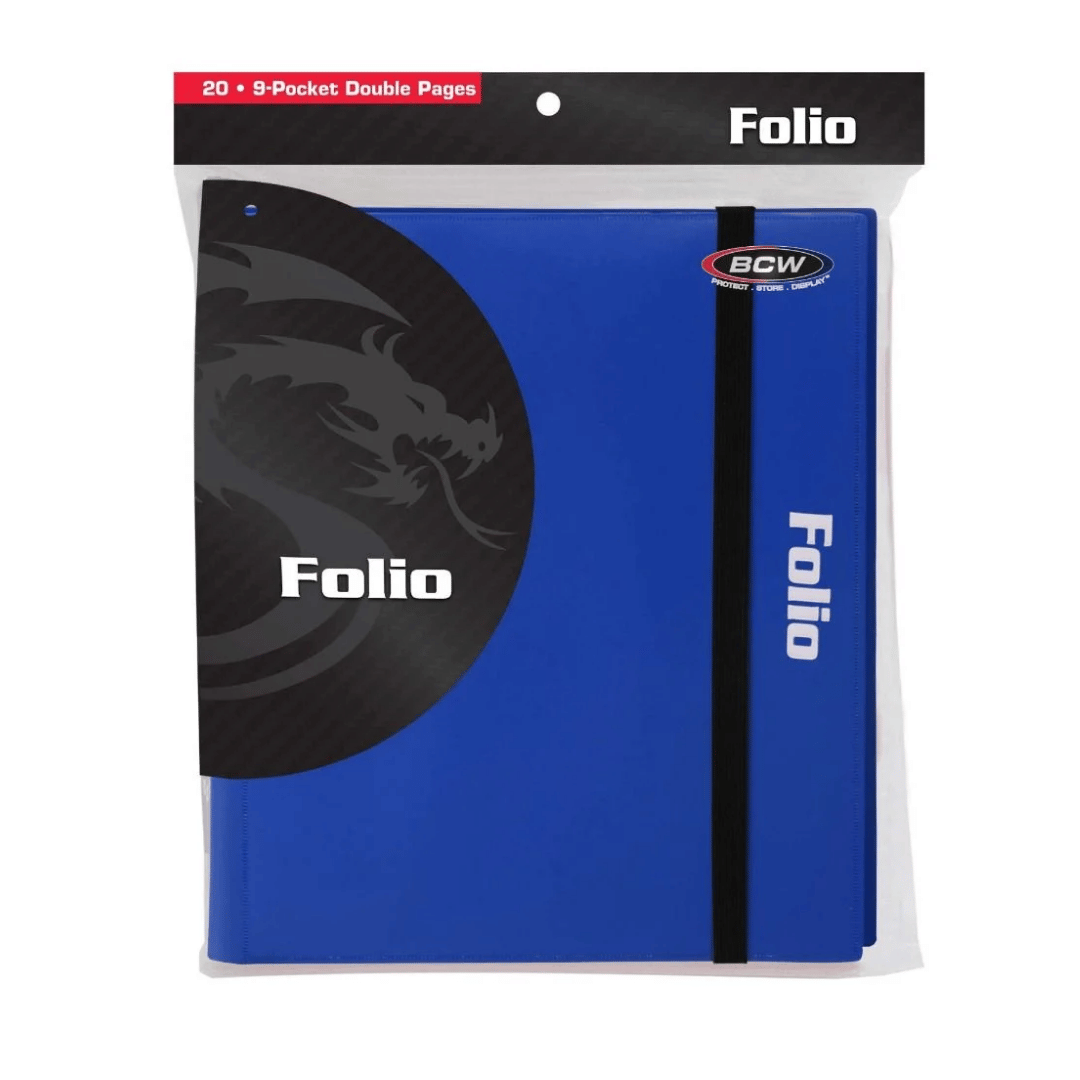 Folio 9-Pocket Album with 20 Pages - Blue