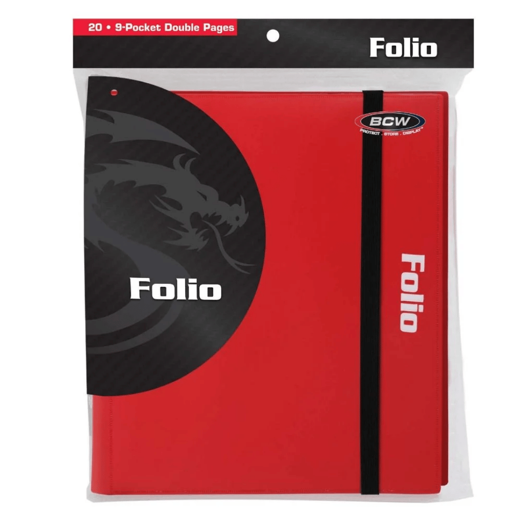 Folio 9-Pocket Album with 20 Pages - Red