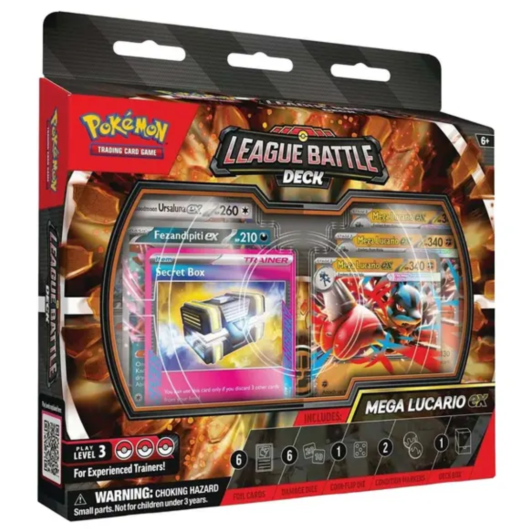 Pokemon Mega Lucario ex League Battle Deck Box