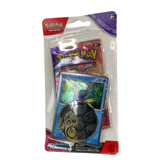 Pokemon Scarlett & Violet Temporal Forces "Carvanha" Pack