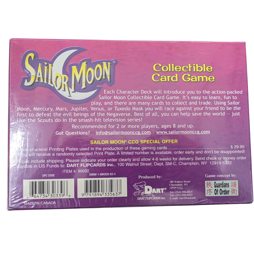 Sailor Moon Collectible Card Game 6 Character Decks SEALED! 1st Premiere Edition!