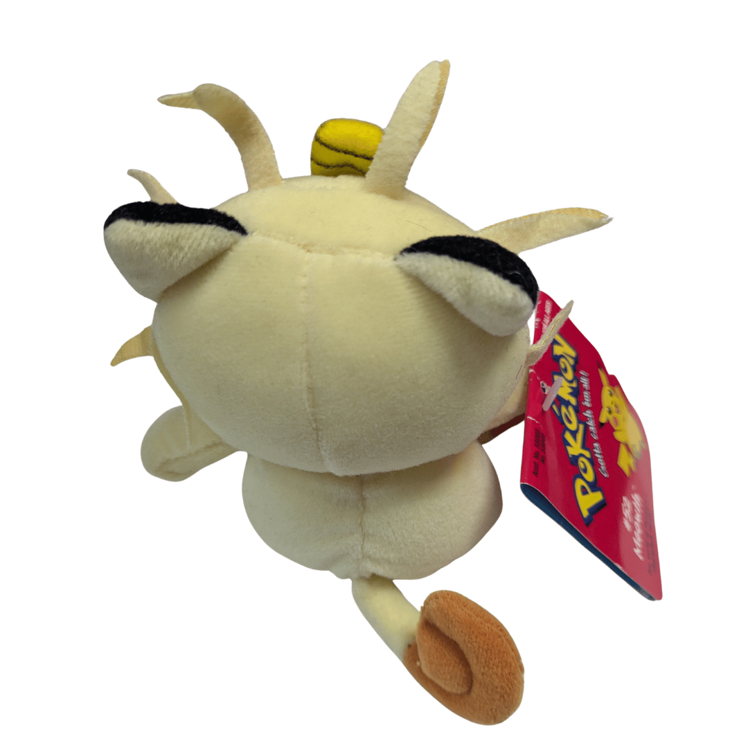 Vintage Hasbro Nintendo 1998 Meowth #52 Pokémon Plush Beanie BeanBag (with tag)