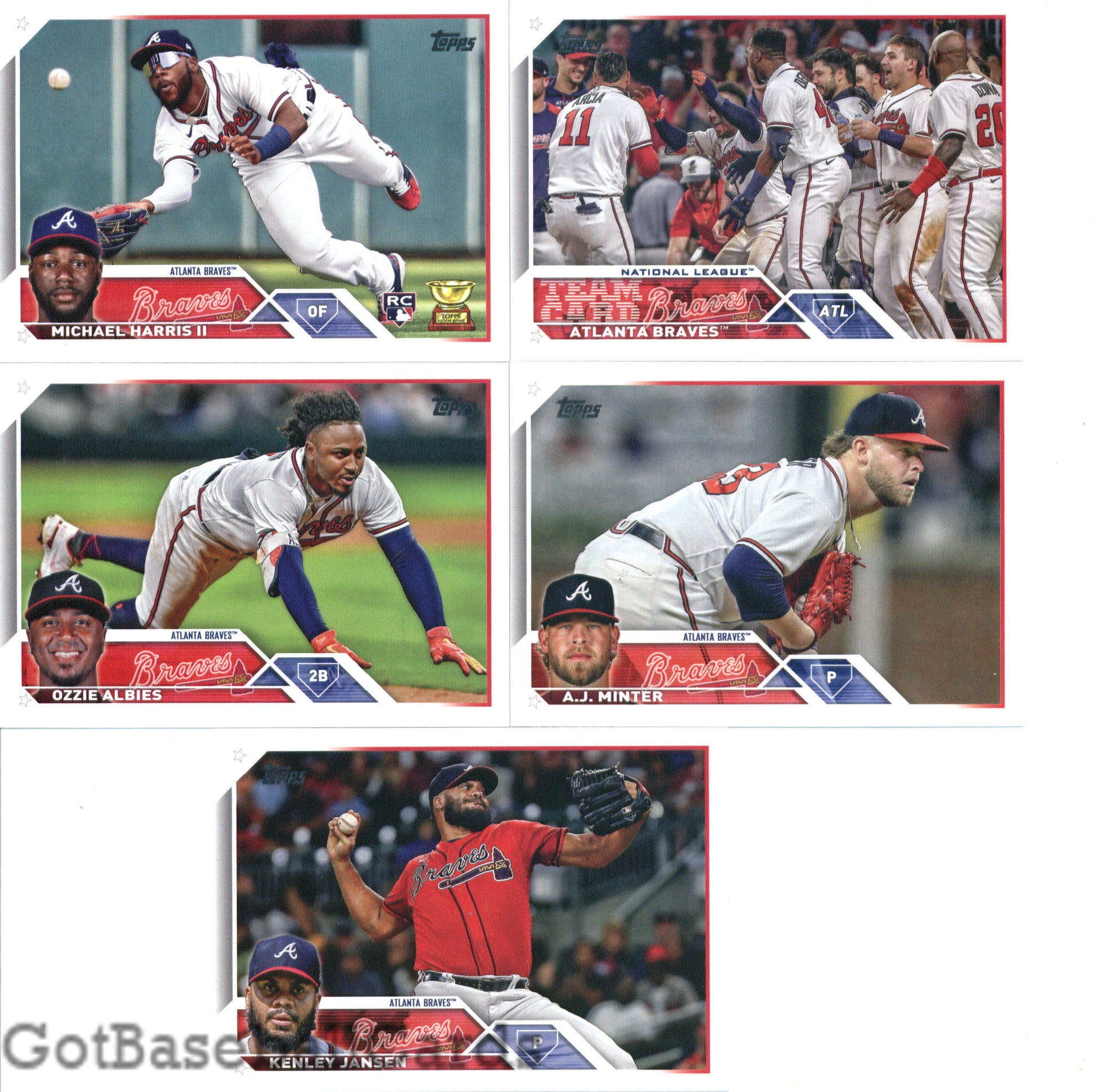 2023 Topps Complete Master Atlanta Braves Team Set of 33 Cards - GotBaseballCards