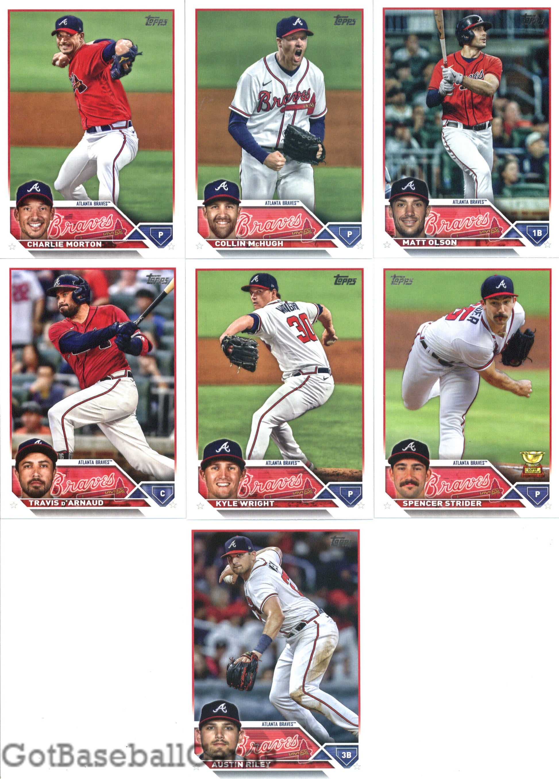 2023 Topps Complete Master Atlanta Braves Team Set of 33 Cards - GotBaseballCards
