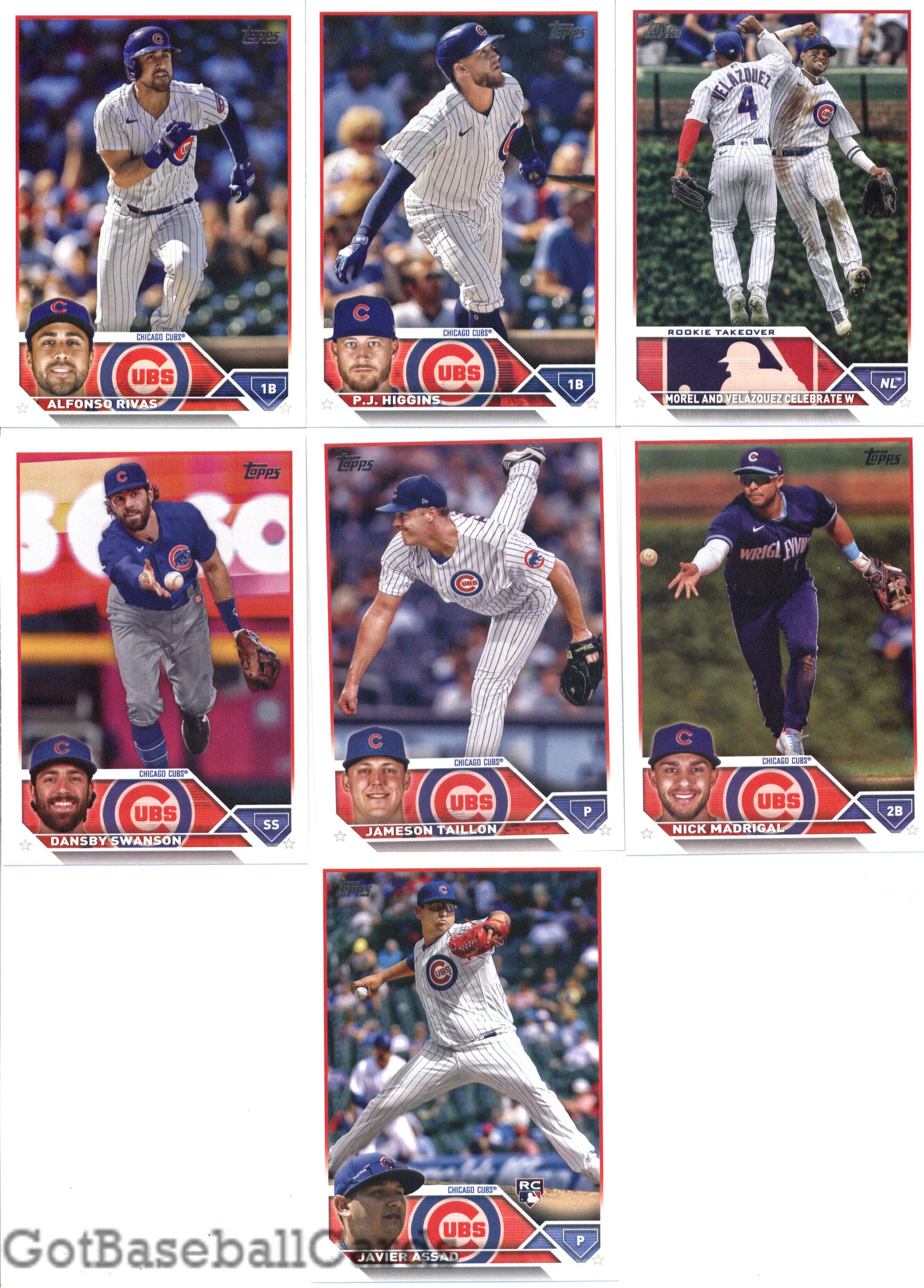 2023 Topps Complete Master Chicago Cubs Team Set of 36 Cards - GotBaseballCards