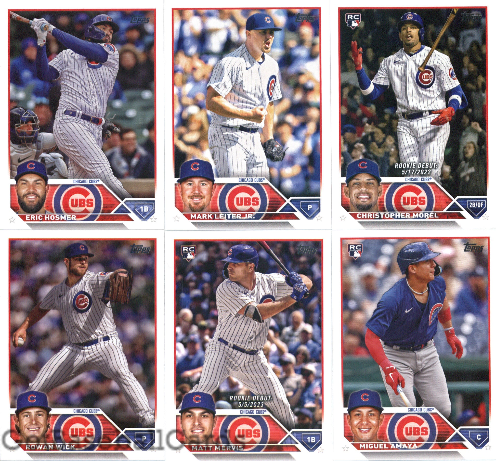 2023 Topps Complete Master Chicago Cubs Team Set of 36 Cards - GotBaseballCards