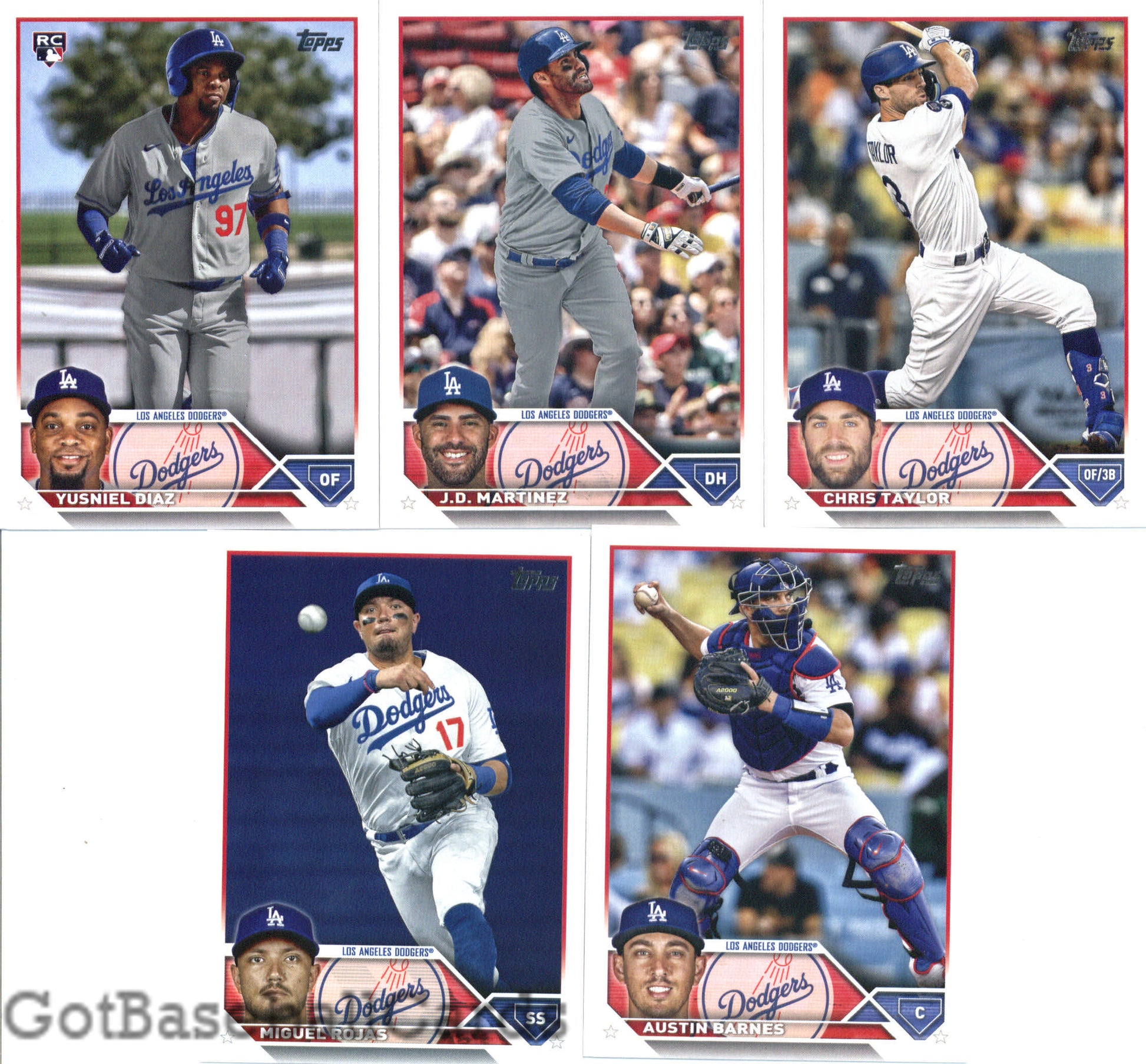 2023 Topps Complete Master Los Angeles Dodgers Team Set of 35 Cards - GotBaseballCards