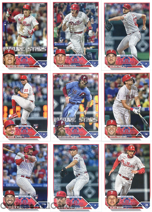 2023 Topps Complete Master Philadelphia Phillies Team Set of 32 Cards - GotBaseballCards