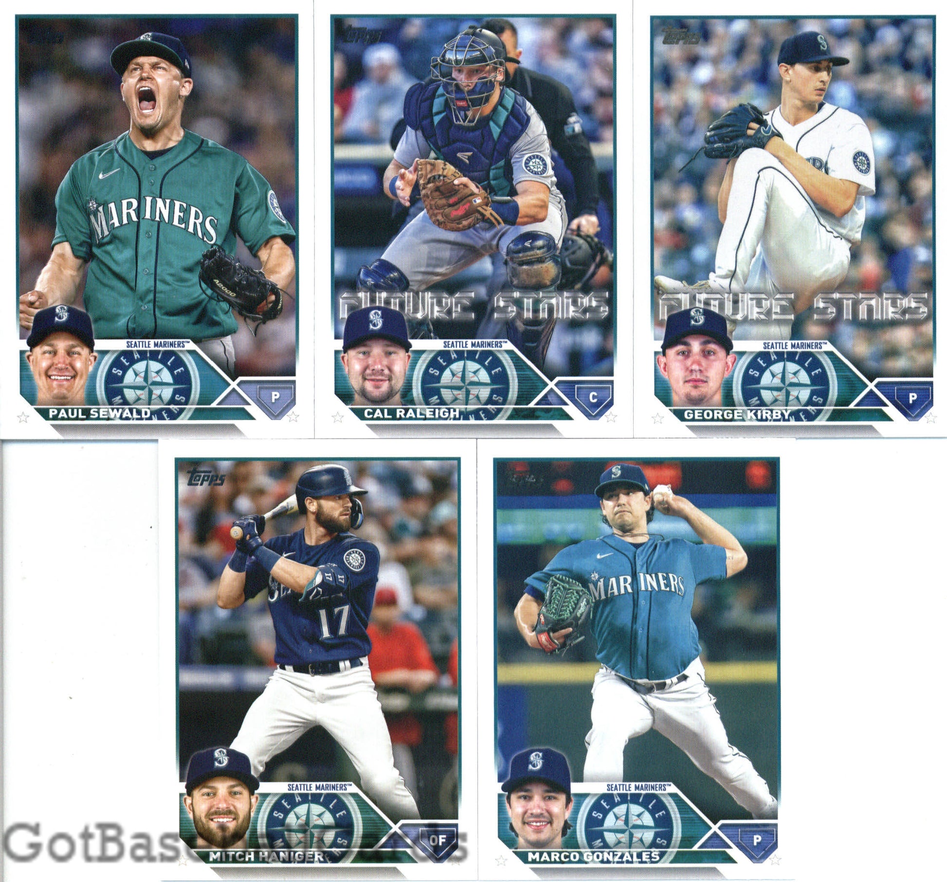 2023 Topps Complete Master Seattle Mariners Team Set of 32 Cards - GotBaseballCards