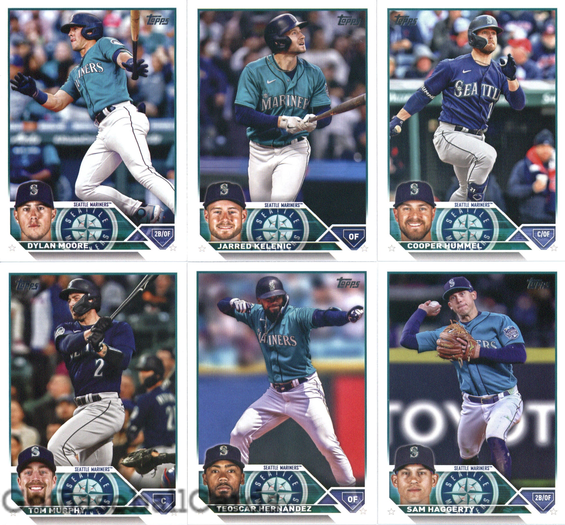 2023 Topps Complete Master Seattle Mariners Team Set of 32 Cards - GotBaseballCards