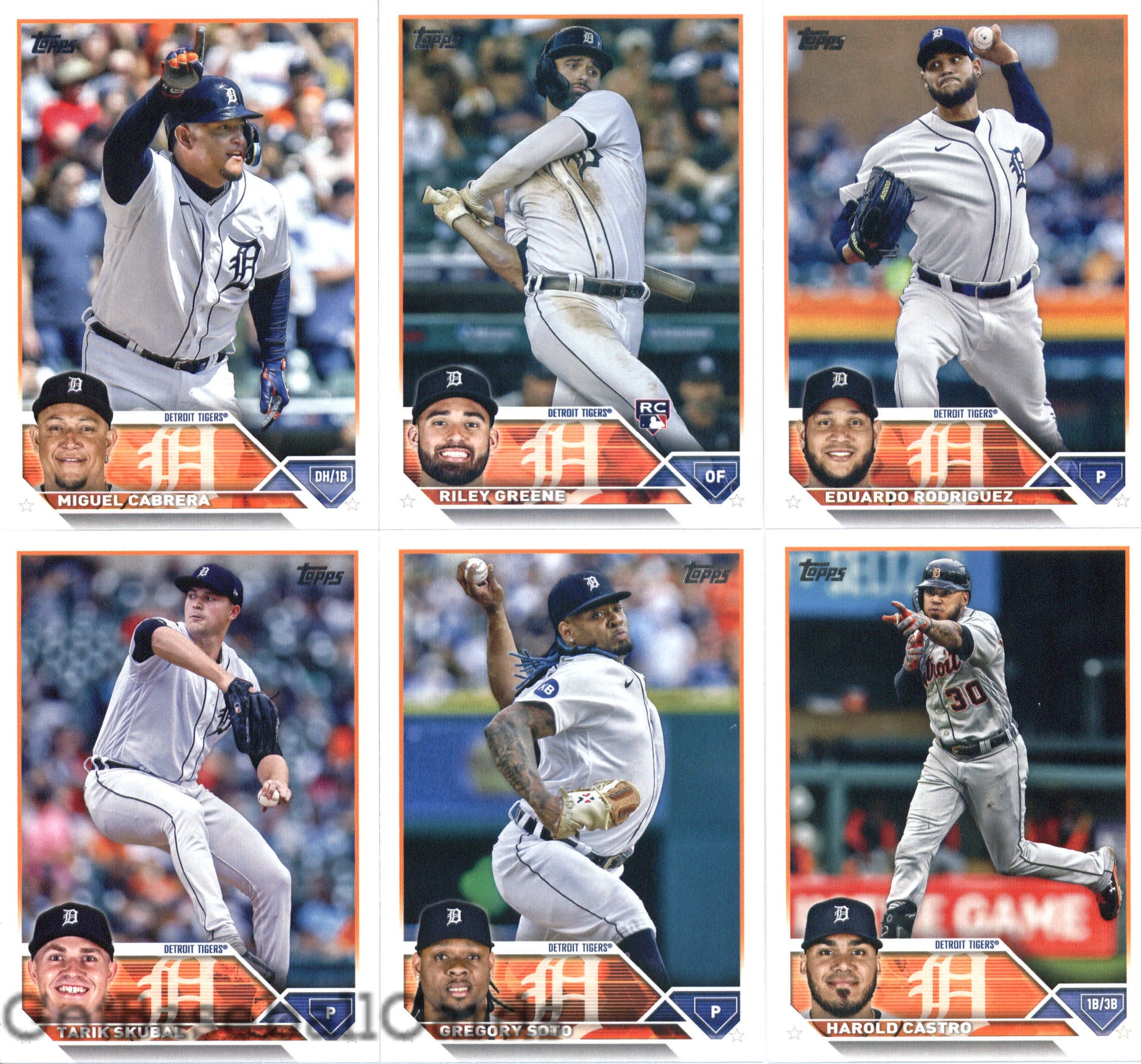 2023 Topps Complete Set (Series 1 & 2) Detroit Tigers Team Set of 23 Cards - GotBaseballCards
