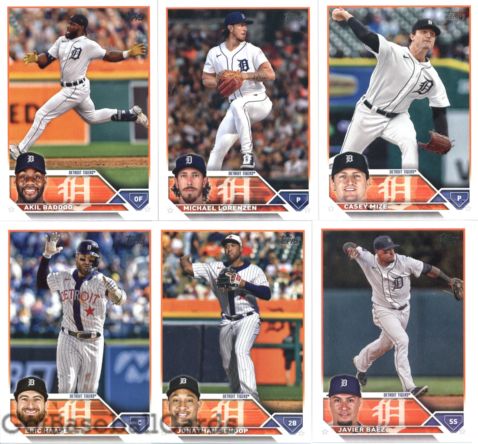 2023 Topps Complete Set (Series 1 & 2) Detroit Tigers Team Set of 23 Cards - GotBaseballCards
