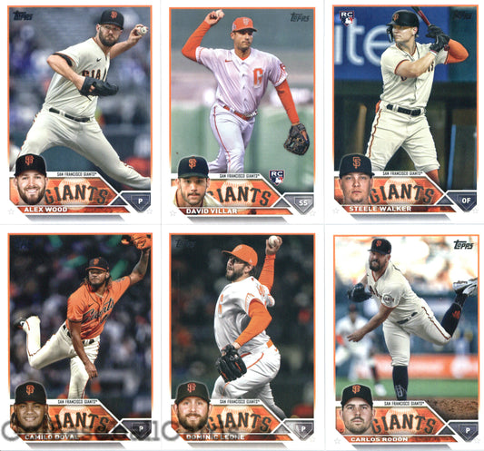 2023 Topps Complete Set (Series 1 & 2) San Francisco Giants Team Set of 20 Cards - GotBaseballCards