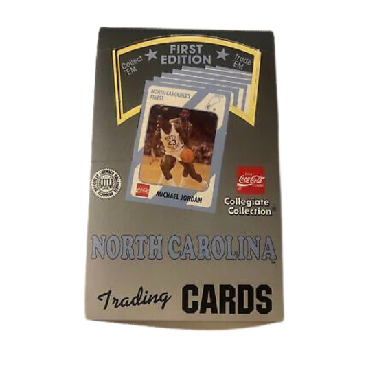 1989 North Carolina Tar Heels Trading Cards First Edition Box - BBCE Certified - GotBaseballCards