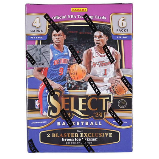 2023-24 Panini Select Basketball Blaster (Green Ice Prizms) Box - GotBaseballCards