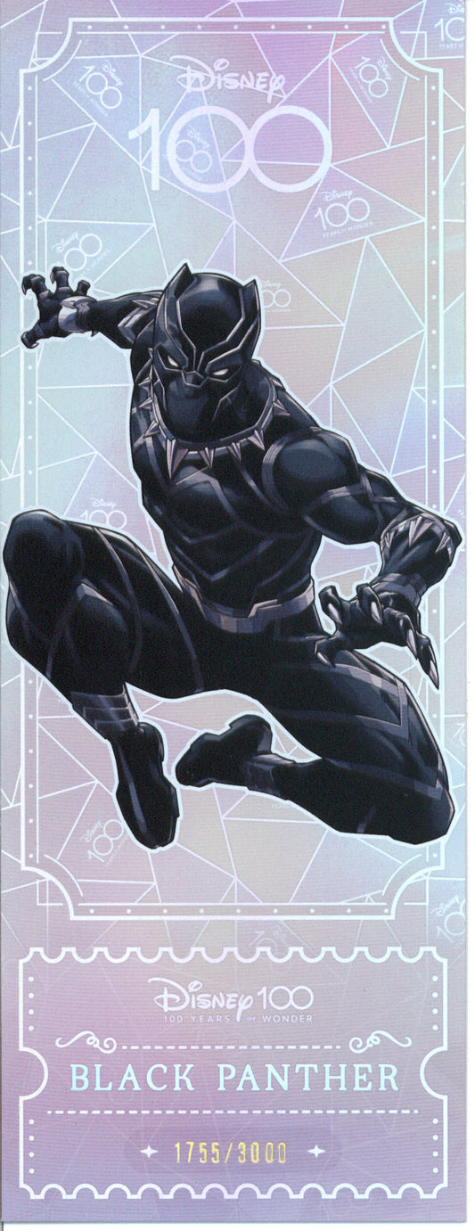 2023 Kakawow Disney 100 Ticket Black Panther  #/3000 - GotBaseballCards