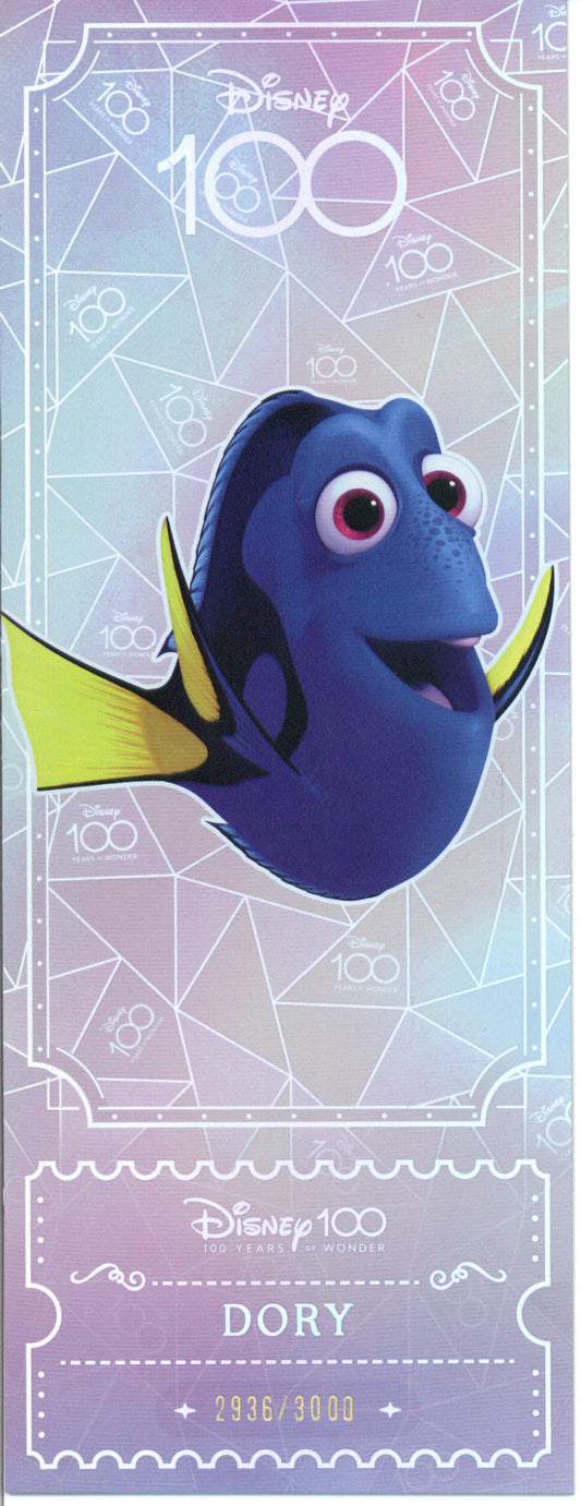 2023 Kakawow Disney 100 Ticket Dory #/3000 - GotBaseballCards