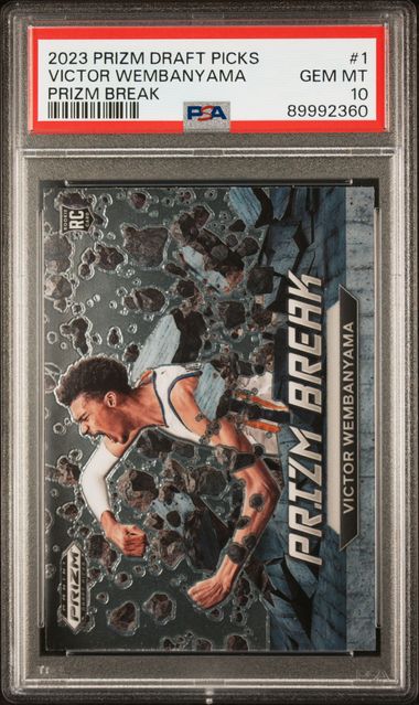 2023 Prizm Draft Picks #1 - Victor Wembanyama Prizm Break PSA 10 GEM MT - GotBaseballCards