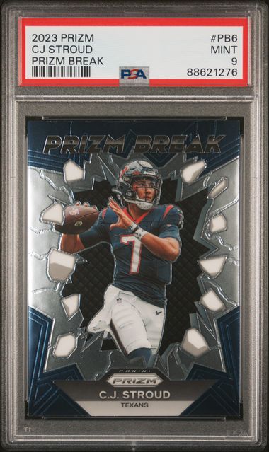 2023 Prizm #PB6 - CJ Stroud Prizm Break PSA 9 Mint - GotBaseballCards