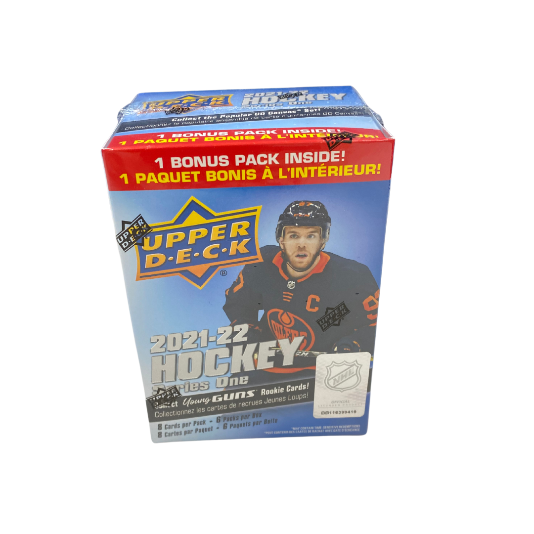 2021-22 Upper Deck Hockey Blaster Box Series One (6 Packs) - GotBaseballCards