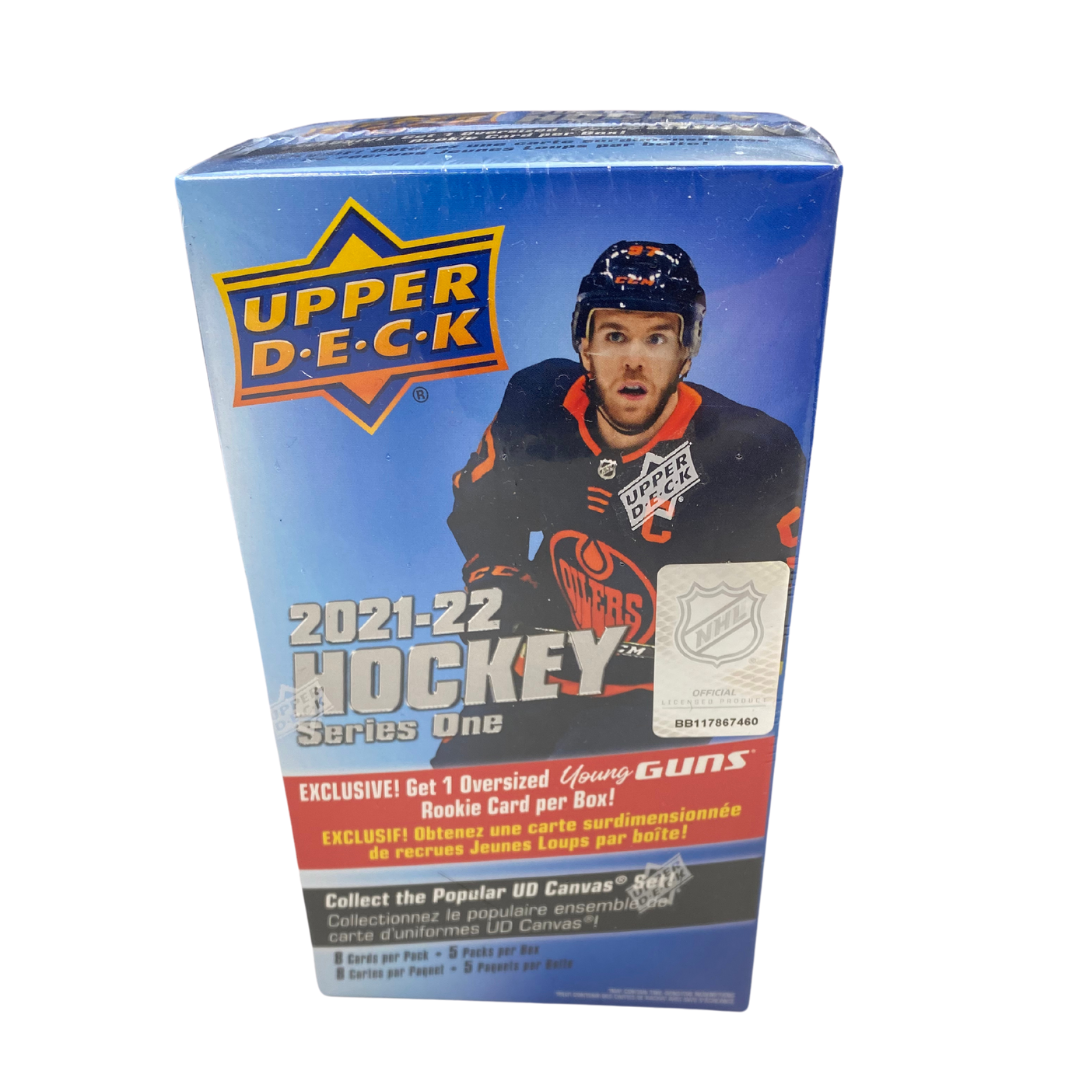 2021-22 Upper Deck Hockey Series One Blaster Box (5 Packs) - GotBaseballCards
