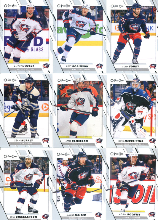 2023-24 O-Pee-Chee Veterans Columbus Blue Jackets Team Set of 17 Cards - GotBaseballCards