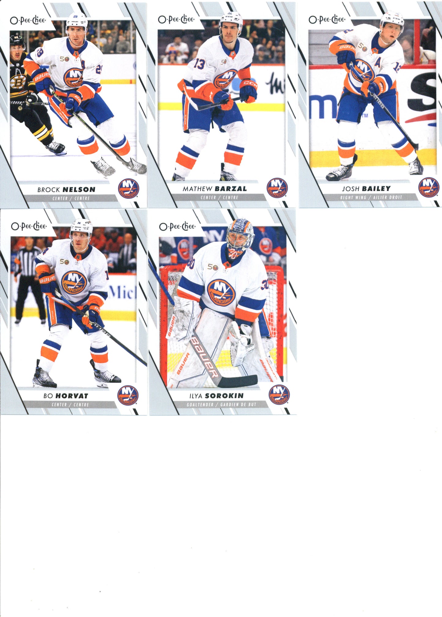 2023-24 O-Pee-Chee Veterans New York Islanders Team Set of 17 Cards - GotBaseballCards