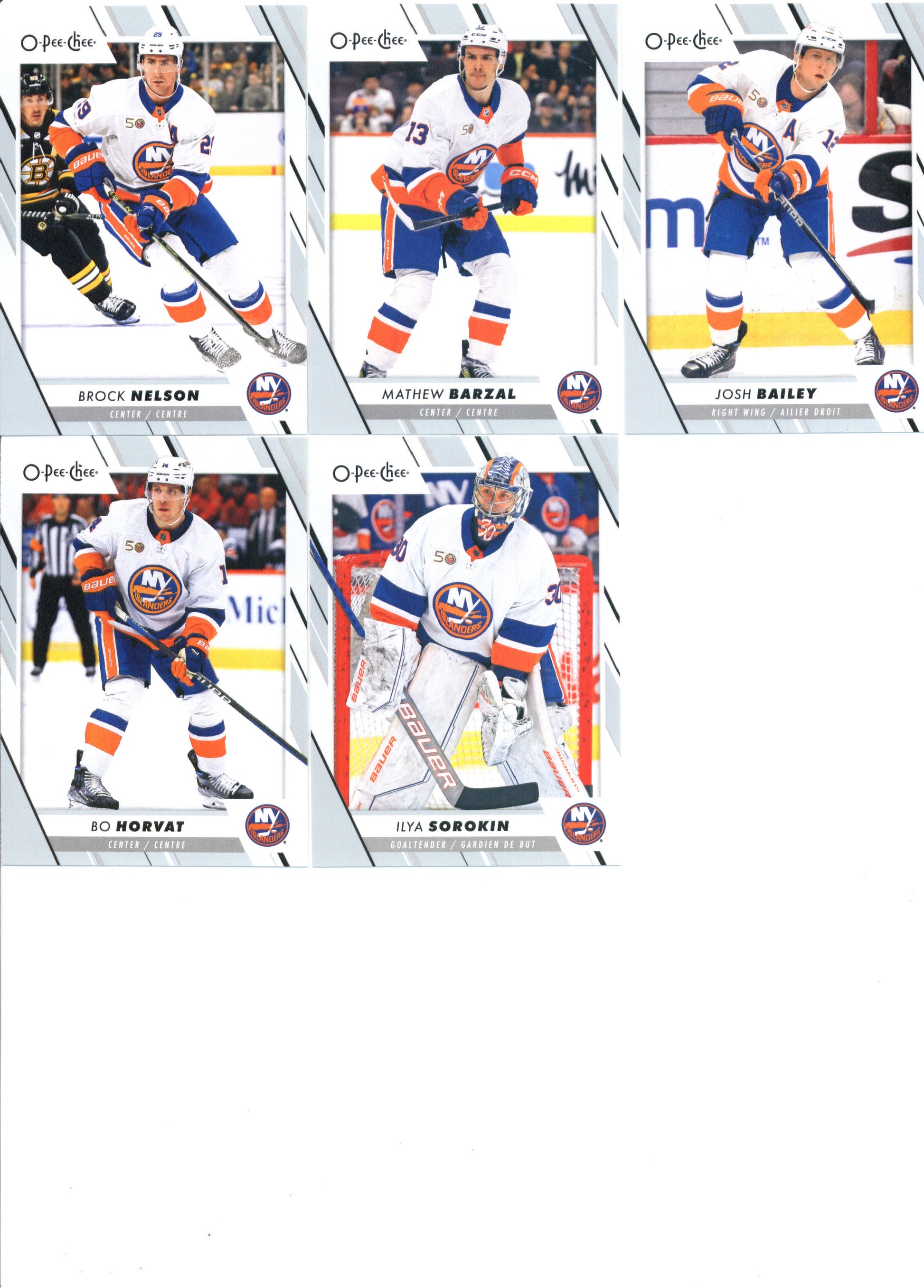 2023-24 O-Pee-Chee Veterans New York Islanders Team Set of 17 Cards - GotBaseballCards
