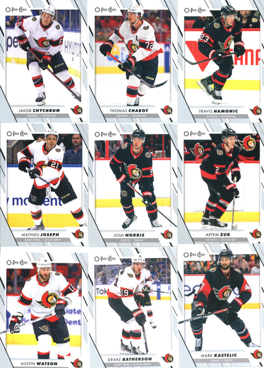 2023-24 O-Pee-Chee Veterans Ottawa Senators Team Set of 16 Cards - GotBaseballCards