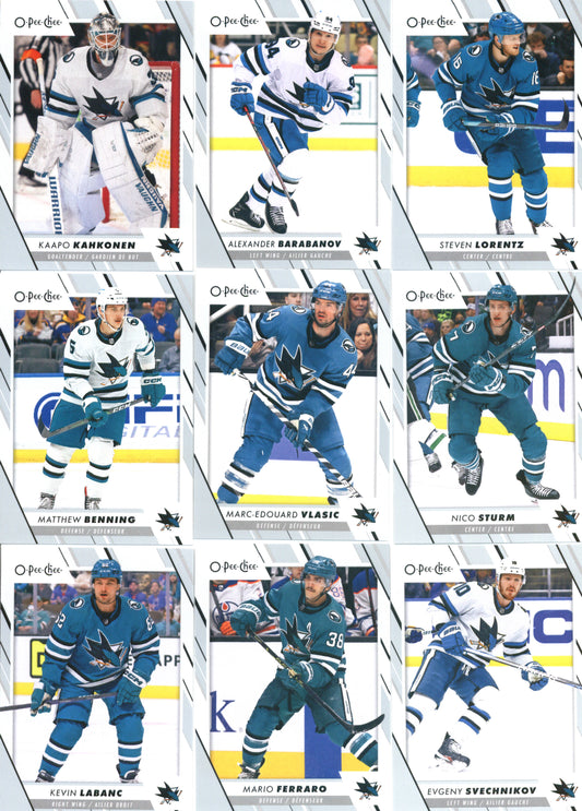 2023-24 O-Pee-Chee Veterans San Jose Sharks Team Set of 15 Cards - GotBaseballCards