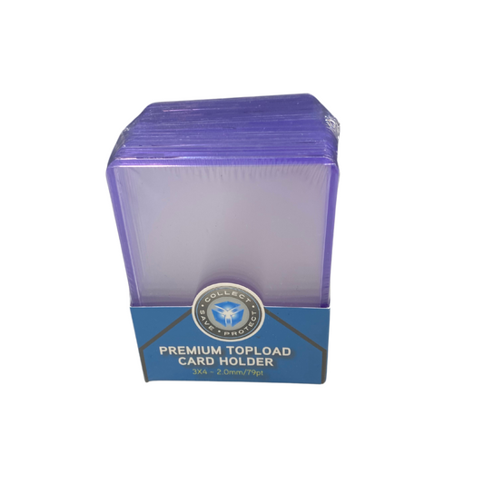 Premium Topload Card Holder 79pt (25 Count) - GotBaseballCards