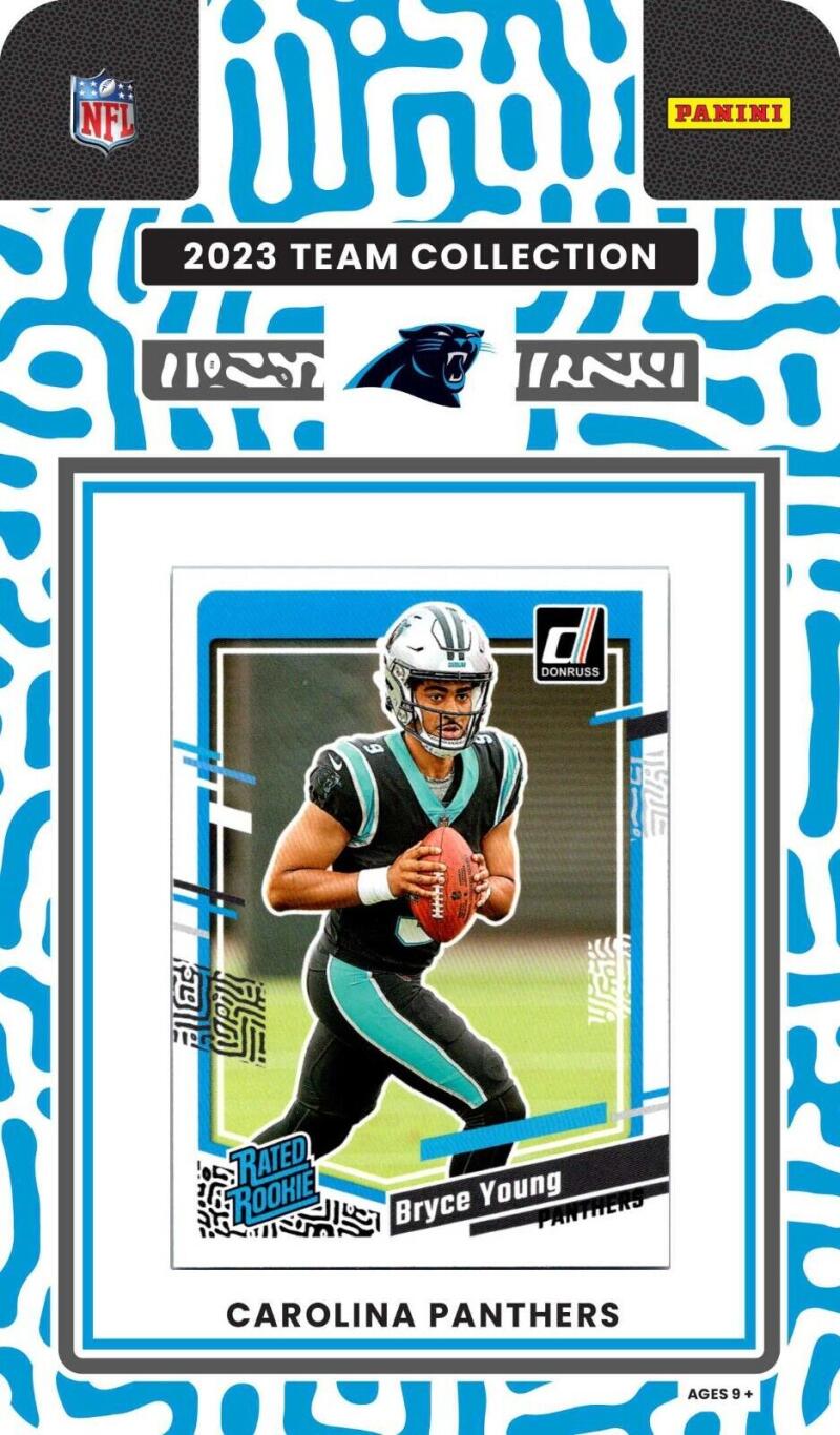 2023 Panini Donruss Carolina Panthers Factory Football Team Set (11 Cards)