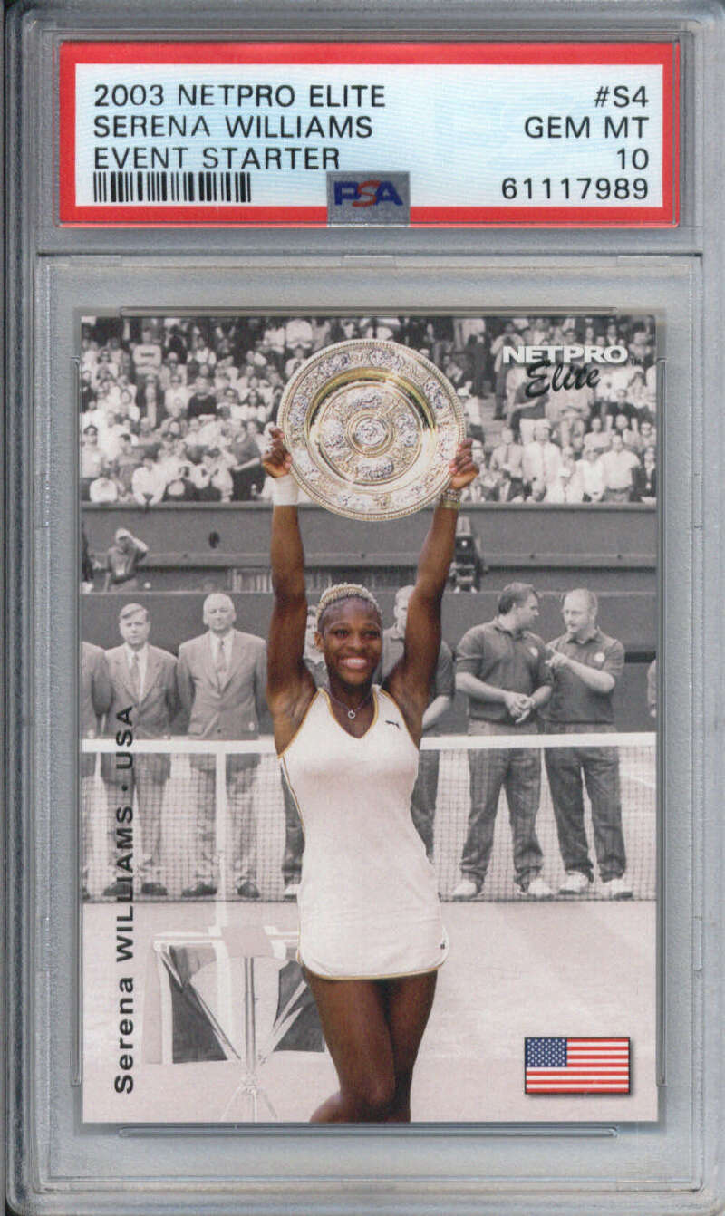 2003 NetPro Elite Event Starter #54 Serena Williams USA PSA 10 Gem Mint (989) Image 1