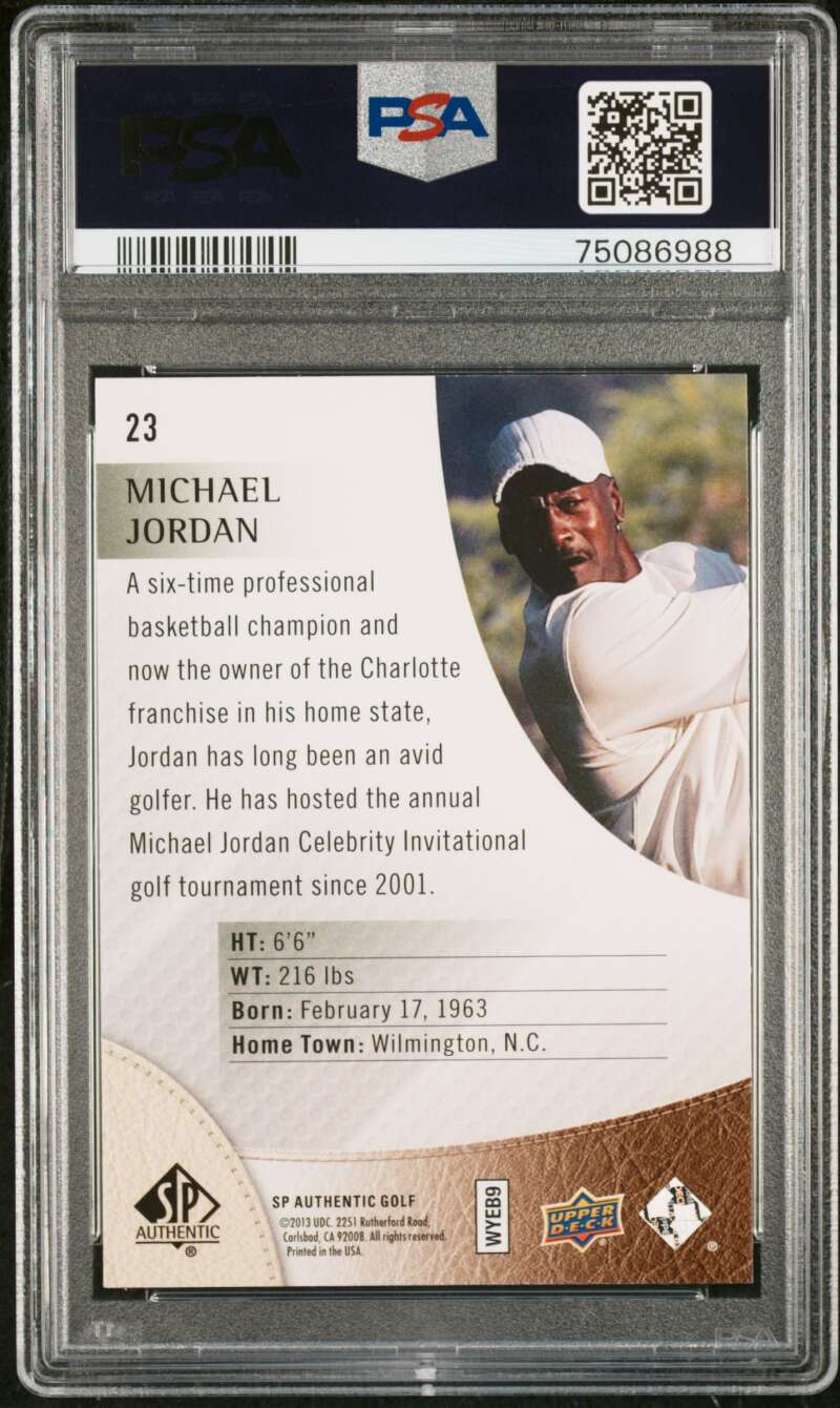 2014 SP Authentic #23 Michael Jordan PSA 9 Mint Image 2