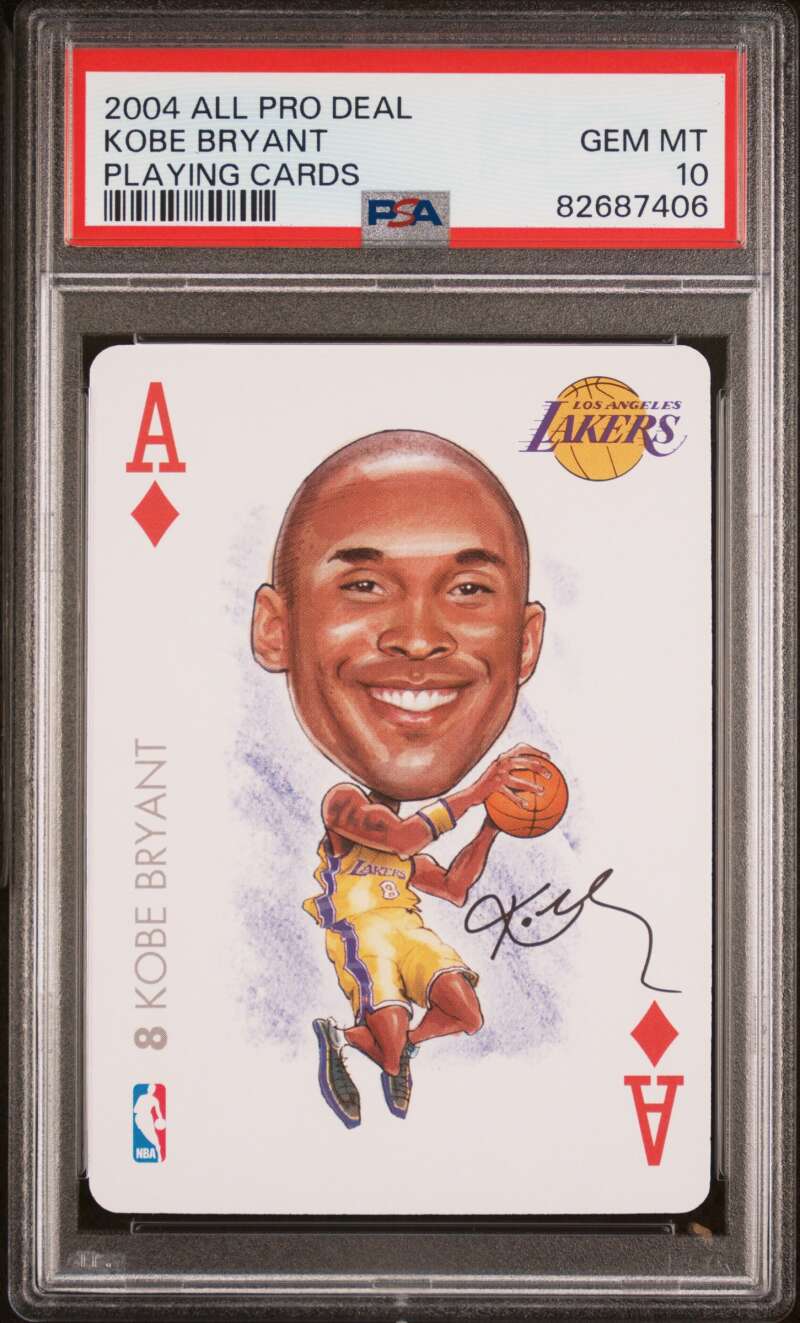 2004-05 All Pro Deal Playing Cards #Ace of Diamonds Kobe Bryant PSA 10 (406) Image 1