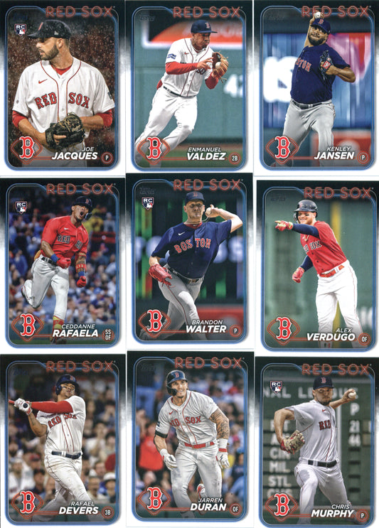 2024 Topps Series 1 Boston Red Sox Team Set of 16 Cards