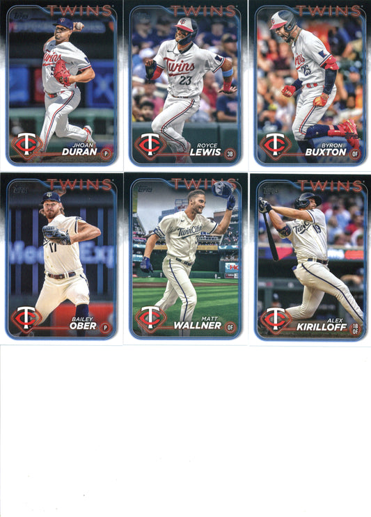 2024 Topps Series 1 Minnesota Twins Team Set of 12 Cards