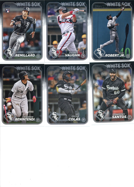 2024 Topps Series 1 Chicago White Sox Team Set of 9 Cards - GotBaseballCards