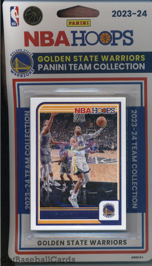 2023-24 Hoops Factory Sealed Golden State Warriors Team Set of 9 Cards - GotBaseballCards