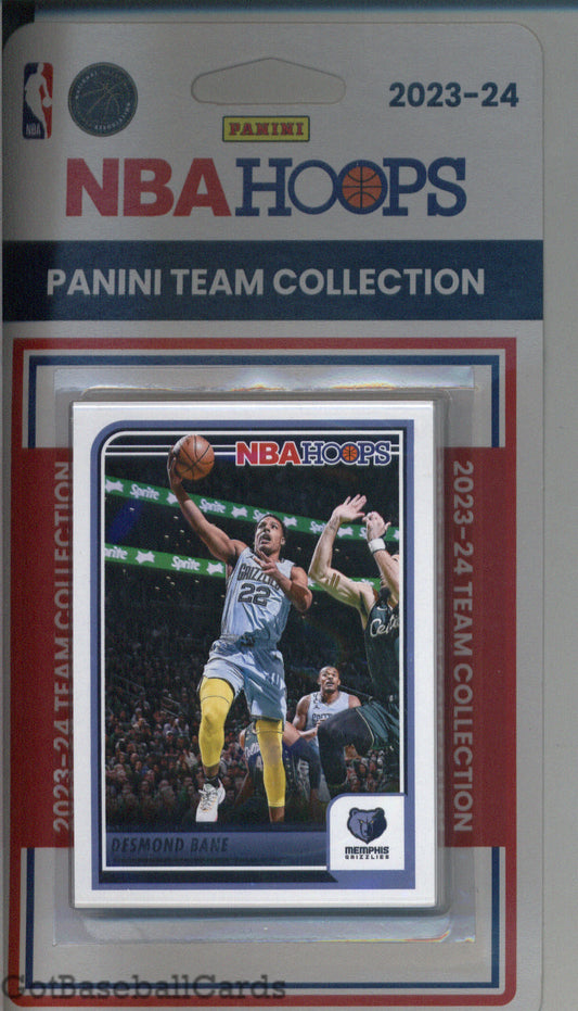 2023-24 Hoops Factory Sealed Memphis Grizzlies Team Set of 10 Cards - GotBaseballCards