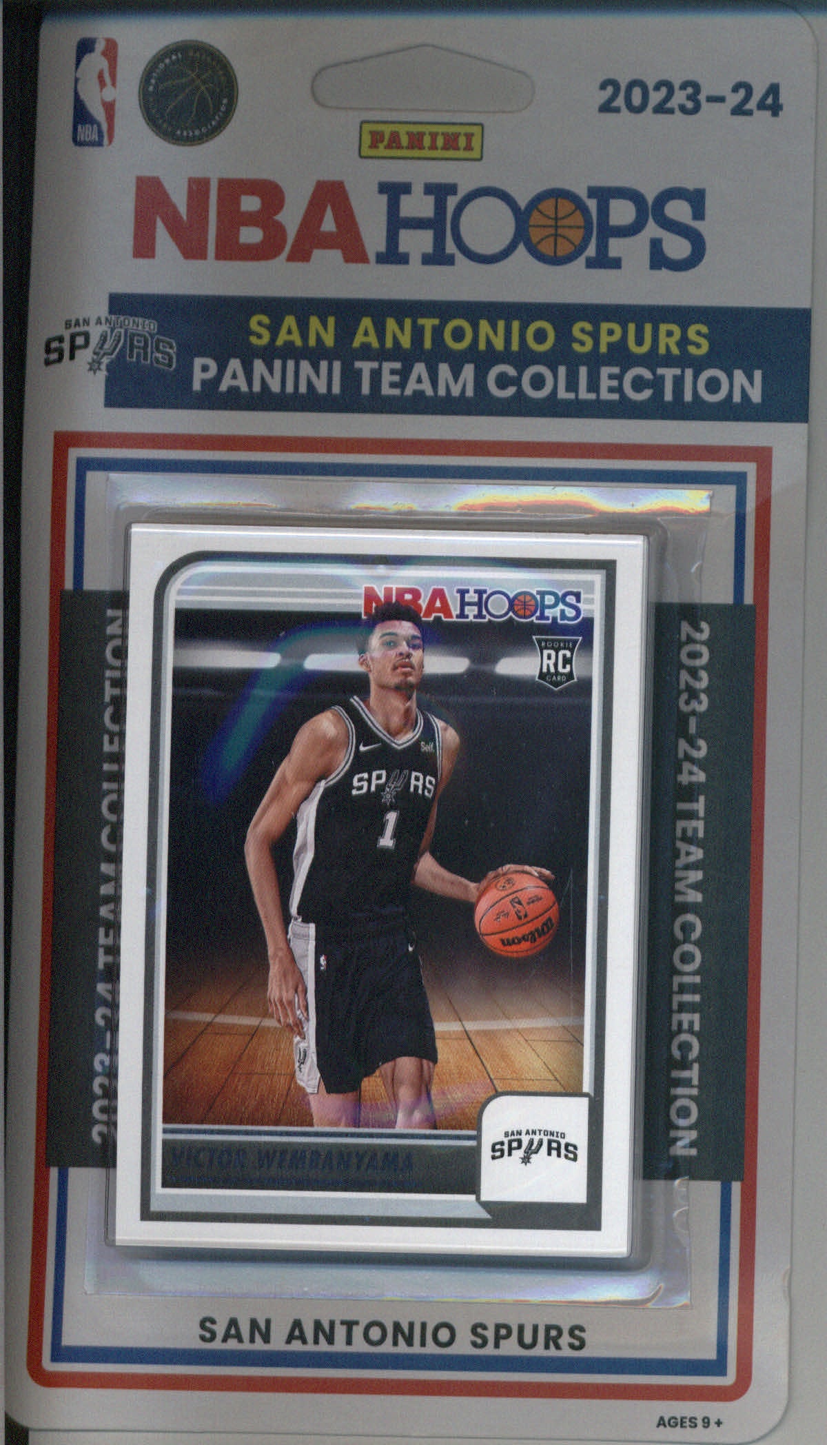 2023-24 Hoops Factory Sealed San Antonio Spurs Team Set of 8 Cards - GotBaseballCards